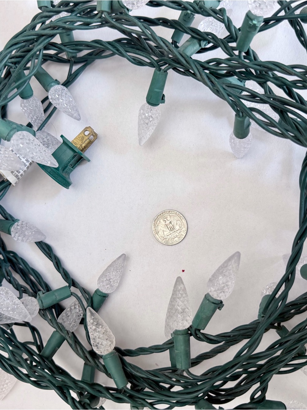 Green String Lights with Clear Bulbs - Home Party Supplies